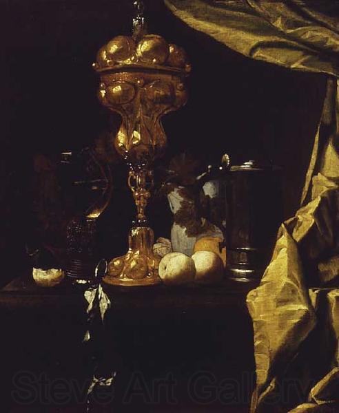 COUWENBERGH, Christiaen van Still Life with a Silver Gilt Cup Spain oil painting art